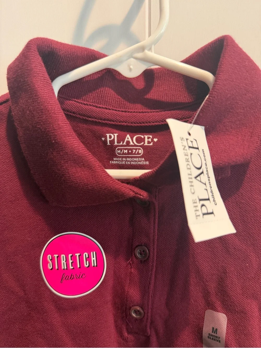 The Children's Place Maroon Uniform Short-Sleeve Polo - Set of 3
